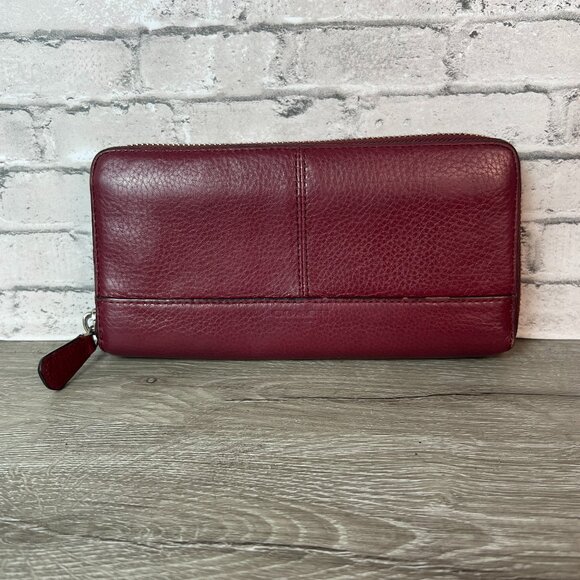Coach Zip Around Accordion Wallet - Picture 1 of 8